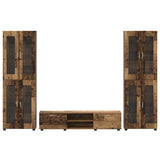 TV Cabinet Set with Shelf FLORIN 3 pcs Old Wood Engineered Wood 3397992