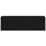 TV Cabinet Set 4 pcs Black Oak Engineered Wood 3333052