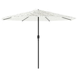 Garden Parasol with Steel Pole White 324x324x247 cm 4005112