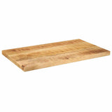 Table Top 60x40x3.8 cm Rectangular Solid Wood Rough Mango 371381