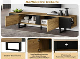 180*40*55cm cabinet, board, console with 2 cabinets and open storage areas on both sides, N605P417174N