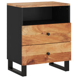 Bedside Cabinet 50x33x62 cm Solid Wood Acacia&Engineered Wood 350665