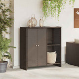 Storage Cabinet with Shelf Brown 100 x 36 x 102 cm Rattan 4103822