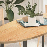 Table Top 140x60x2 cm Solid Wood Oak Oval 4009040