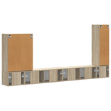 TV Wall Cabinet Set Wall-mounted 6 pcs Sonoma Oak 3408954