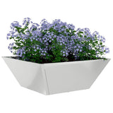 Garden Planter 5 pcs Silver 40 x 40 x 15 cm Galvanised Steel 873821
