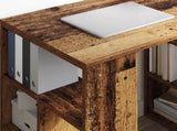 Desk with Shelf Old Wood 90 x 50 x 75 cm Engineered Wood 869512