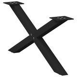 Coffee Table Legs X-Shaped 2 pcs Black 70x cm Steel 4012884