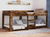 Bunk Bed for Kids Smoked Oak 90 x 190 cm Engineered Wood 3410535
