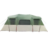 Family Tent Tunnel 16-Person Green Waterproof 94707