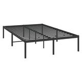 Metal Bed Frame without Mattress Black 135x190cm 350845