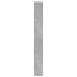Shoe Cabinet with Mirror 4-Layer Concrete Grey 63x17x134 cm 3228275