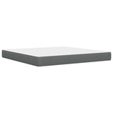 Bed Frame with Mattress Dark Grey 180 x 200 cm Fabric 3415236