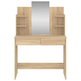 Dressing Table with Mirror Sonoma Oak 96x39x142 cm 837576