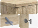 3 Piece Bathroom Cabinet Set ZWOLLE Sonoma Oak Engineered Wood 3417434
