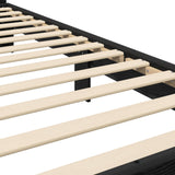 Bed Frame with Headboard Black Oak 80 x 200 cm Engineered Wood 8009093