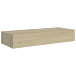 ZNTS Wall-mounted Drawer Shelf Oak 60x23.5x10cm MDF 330261