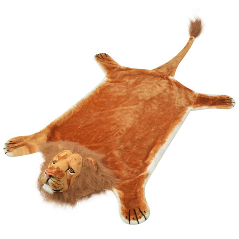 ZNTS Lion Carpet Plush 205 cm Brown 80172
