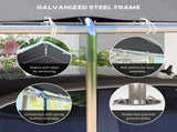 3 x 6m Heavy Duty Carport Garage Car Shelter Galvanized Steel Outdoor Open Canopy Tent Water UV T3398P325357