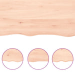 ZNTS Wall Shelf 60x50x cm Untreated Solid Wood Oak 363532
