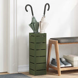 Umbrella Stand with Storage Olive 15.5 x 15.5 x 49 cm Metal 868516