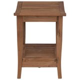 Bathroom Side Table Natural 50 x 35 x 45 cm Solid Teak Wood 42024273