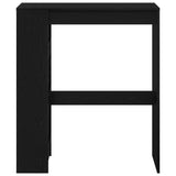 Bar Table with Racks Black Oak 90x40x103.5 cm Engineered Wood 868076