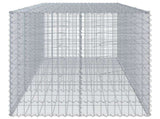 Gabion Basket with Cover 350x100x100 cm Galvanised Iron 3295195