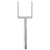 Fence Anchors 6 pcs Silver 8x6x30 cm Galvanised Steel 145314