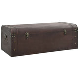 Treasure Chest with Latches Dark Brown 110x50x39.5 cm Plywood 4010550