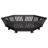 Fire Pit Black 60 x 60 x 18 cm Steel 8012600