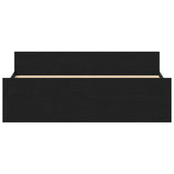 Bed Frame without Mattress Black Oak 160x200 cm Engineered Wood 3329321
