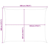 Sun Shade Sail Yellow and White 5 x 4 m 100% Polyester Oxford 42031076