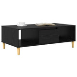 Coffee Table Black Oak 102 x 55 x 35 cm Engineered Wood 875121