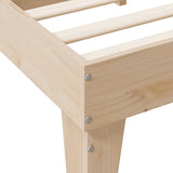 Bookcase Bed without Mattress 150x200cm Solid Wood Pine 3324535