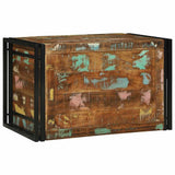Storage Box Brown and Black 80 x 50 x 50 cm Reclaimed Wood 4016746