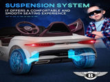 Bentley Bacalar Licensed 12V Kids Electric Car, with Remote Control, White T3398P348390