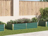 Raised Garden Bed 160x80x45 cm Galvanised Steel Green 47014