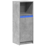 Sideboard with LED Concrete Grey 38x34x100 cm Engineered Wood 852169