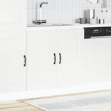 Sink Base Cabinet Kalmar White 80x46x81.5 cm Engineered Wood 853447