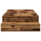 Storage Bed Frame with Drawer Old Wood 80 cm Engineered Wood 3335603