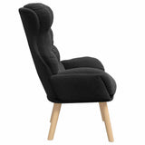 Armchair Black 69 x 74 x 93 cm Sherpa Fabric 42001884