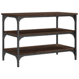 Shoe Bench Brown Oak 70x38.5x49 cm Engineered Wood 839042