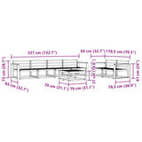 Outdoor Sofa Set 7 pcs White 3386098
