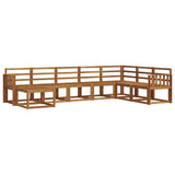 Outdoor Sofa Set 8 pcs Natural Solid Acacia Wood 3366807