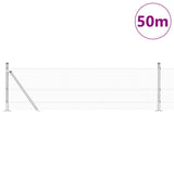 Welded Wire Fence with Concrete Base 50 x 0.4 m 3352573