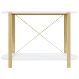Console Table White 110x38x75 cm Engineered Wood 345690