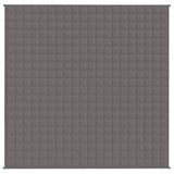 Weighted Blanket Grey 200x200 cm 9 kg Fabric 350778