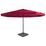 Garden Parasol with Portable Base Red 276325