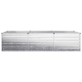 Raised Garden Bed Silver 240 x 80 x 55 cm galvanized 8006412
